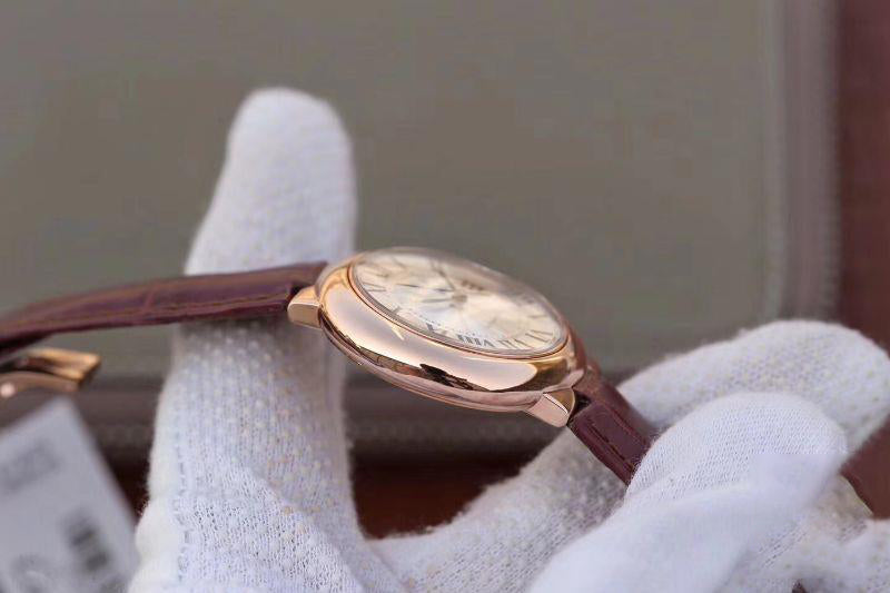 BALLON BLEU DE  LADIES 33MM V6 FACTORY 18K ROSE GOLD CASE WHITE DIAL