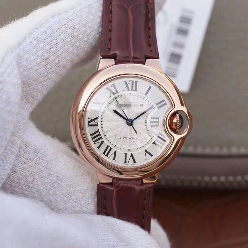 BALLON BLEU DE  LADIES 33MM V6 FACTORY 18K ROSE GOLD CASE WHITE DIAL