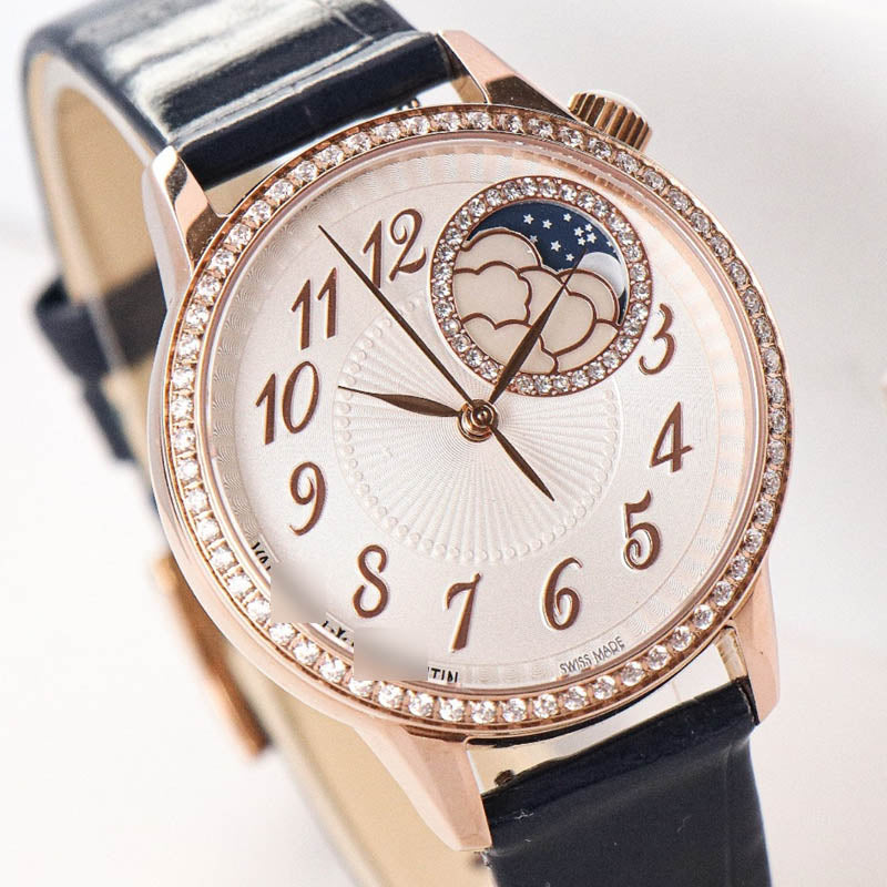 Égérie moon phase 1:1 Super Clone 37 mm Pink Gold 8005F/000R-B498