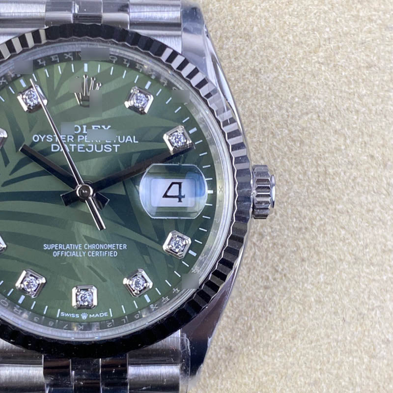 Datejust 36 m126234-0055 1:1 Super Clone, 36 mm, Green Dial