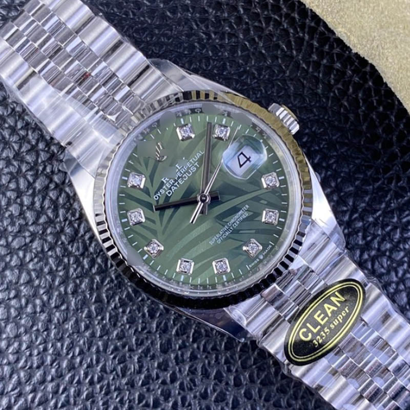 Datejust 36 m126234-0055 1:1 Super Clone, 36 mm, Green Dial