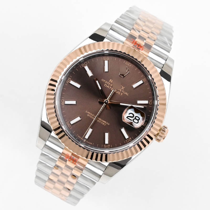 Datejust 41 m126331-0008 1:1 Super Clone, 41 mm, Chocolate Brown