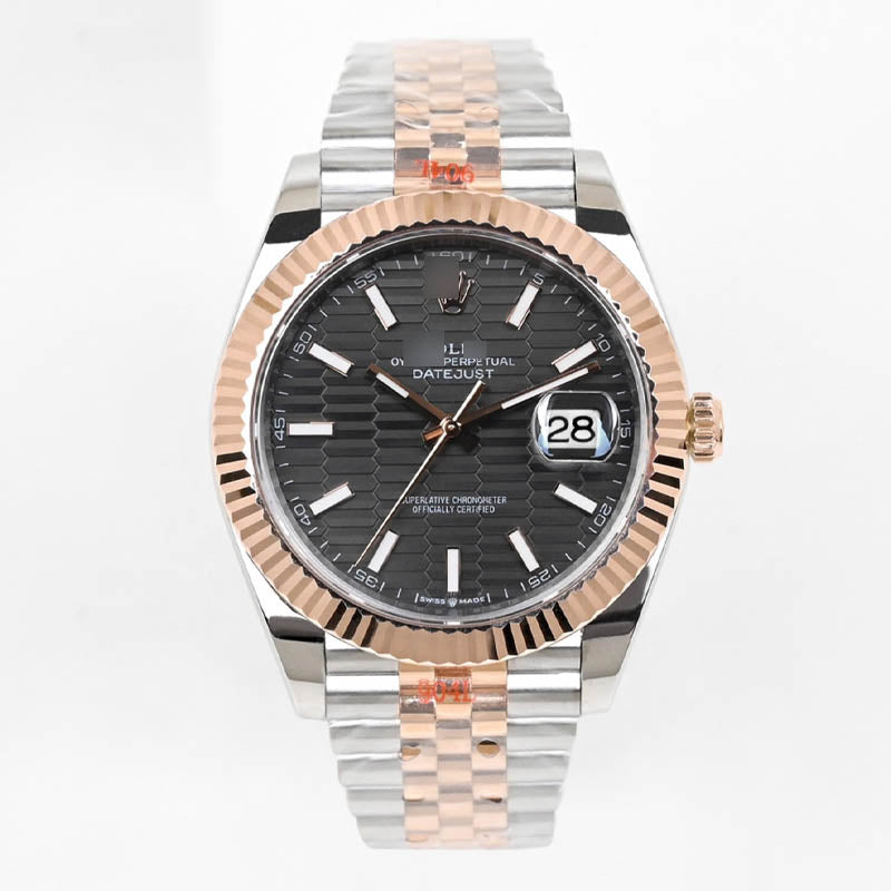 Datejust 41 m126331-0019 1:1 Super Clone, 41 mm, Textured Dial