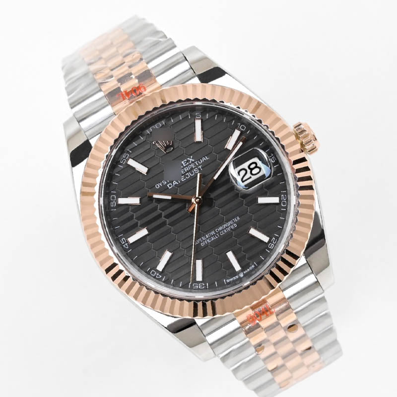 Datejust 41 m126331-0019 1:1 Super Clone, 41 mm, Textured Dial