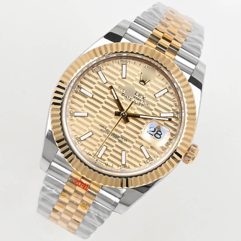 Datejust 41 m126333-0022 1:1 Super Clone, 41 mm, Champagne Fluted Motif Index Dial