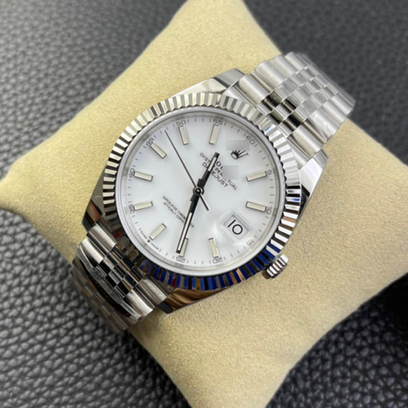 Datejust 41 m126334-0010 1:1 Super Clone, 41 mm, White Dial