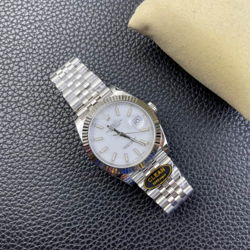 Datejust 41 m126334-0010 1:1 Super Clone, 41 mm, White Dial