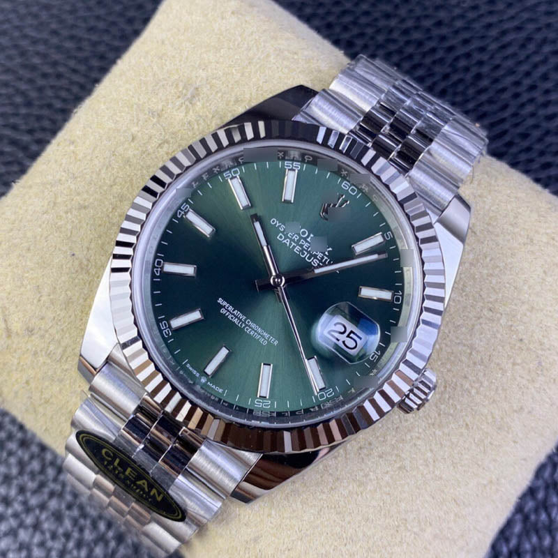 Datejust 41 m126334-0028 1:1 Super Clone, 41 mm, Mint Green Dial