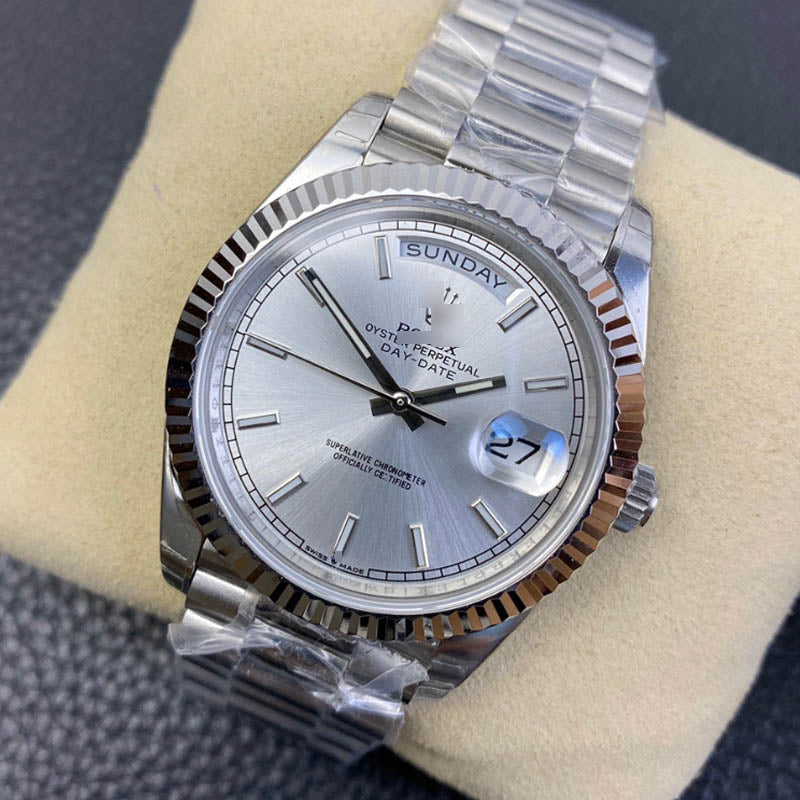 Day-Date m128239-0005 1:1 Super Clone, 36 mm, Silver Dial