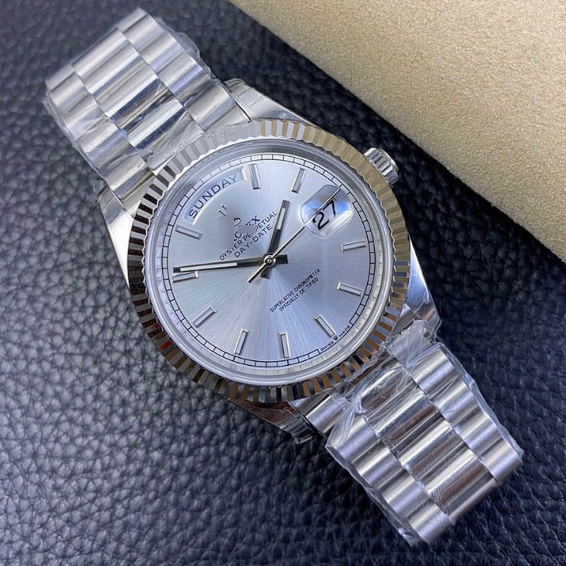 Day-Date m128239-0005 1:1 Super Clone, 36 mm, Silver Dial