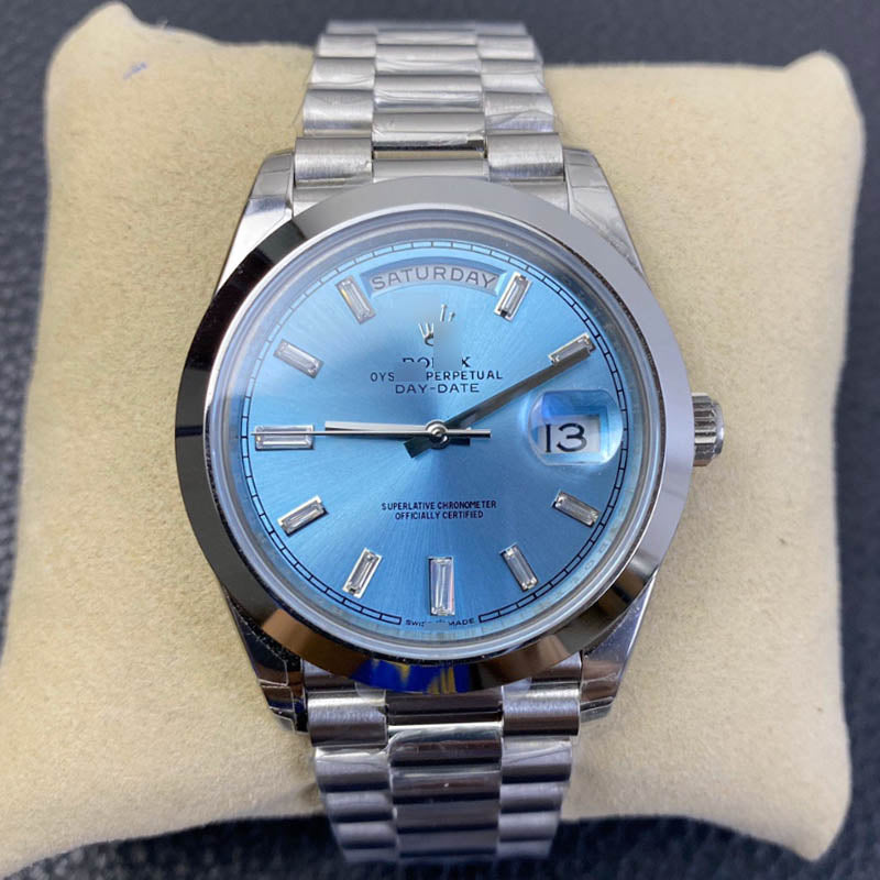 Day-Date m228206 1:1 Super Clone, 40 mm, Blue Dial