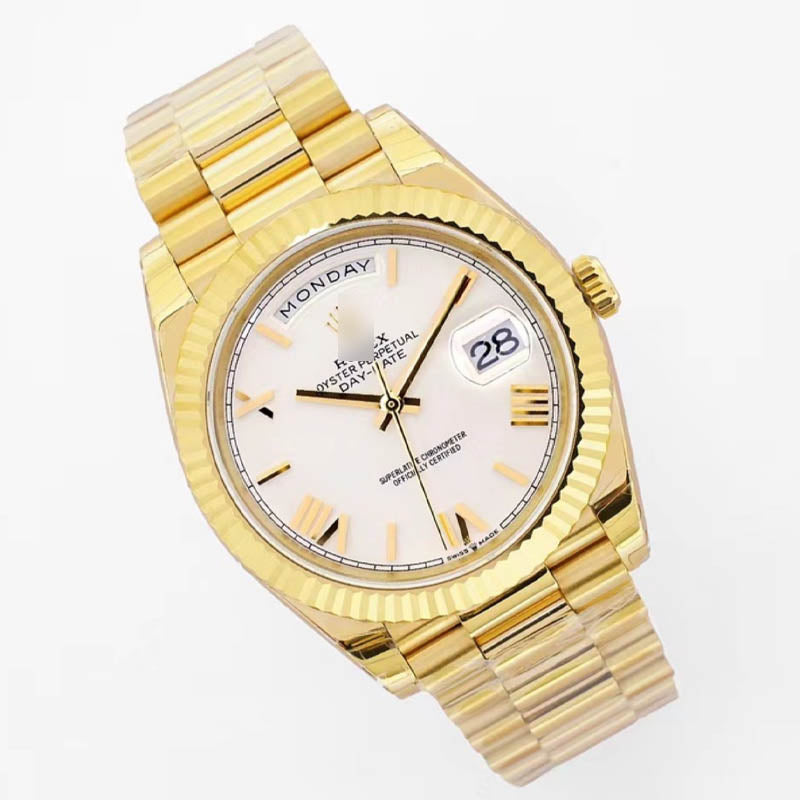 Day-Date m228238-0042 1:1 Super Clone, 40 mm, White Dial