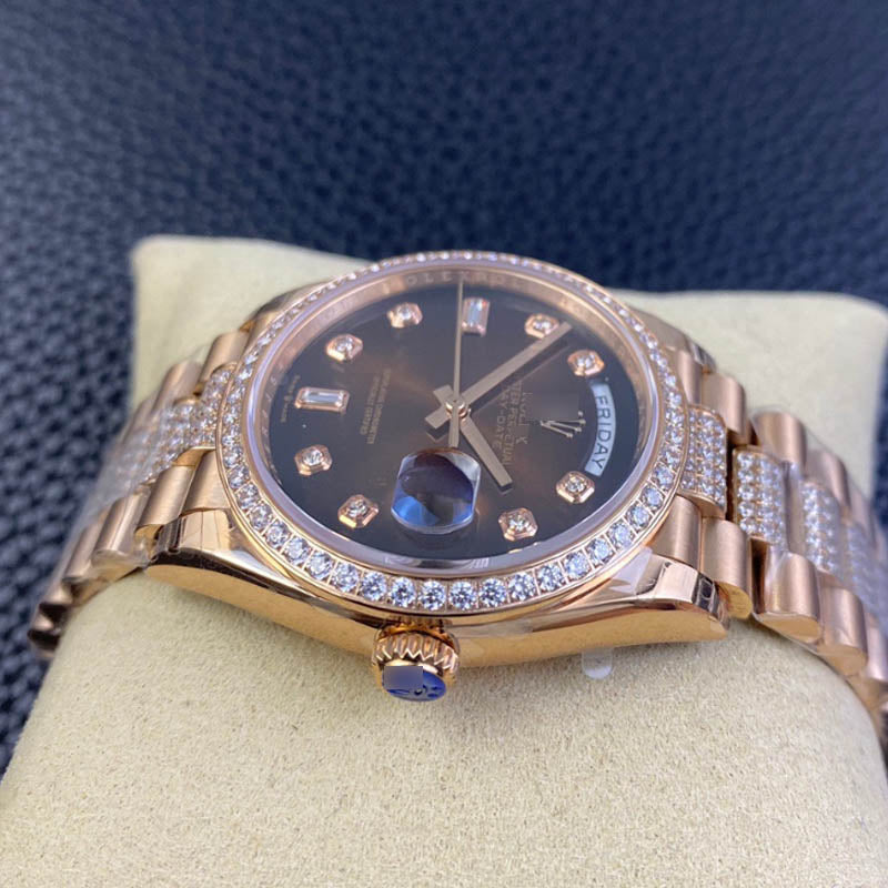 Day-Date m228345RBR 1:1 Super Clone, 36 mm, Diamonds Dial