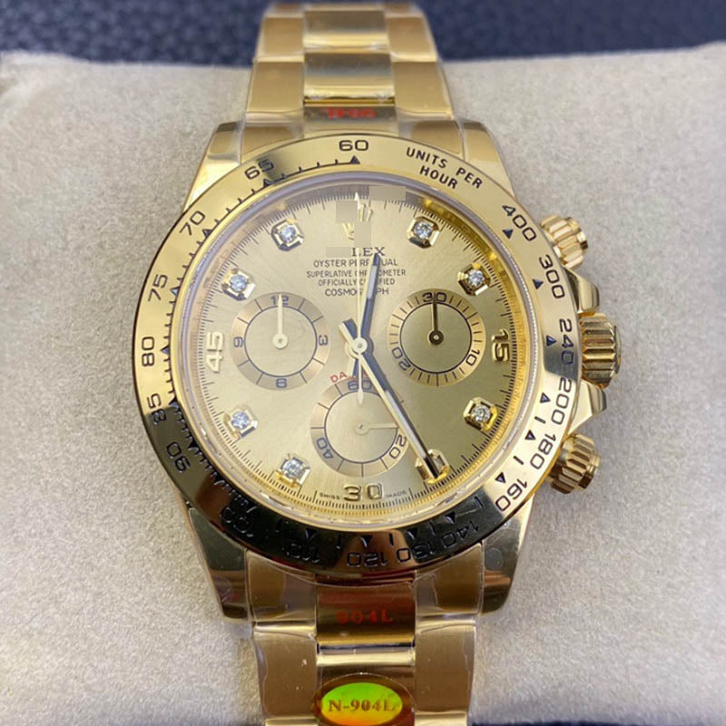 Daytona m116508-0006 1:1 Super Clone, 40 mm, Golden Dial