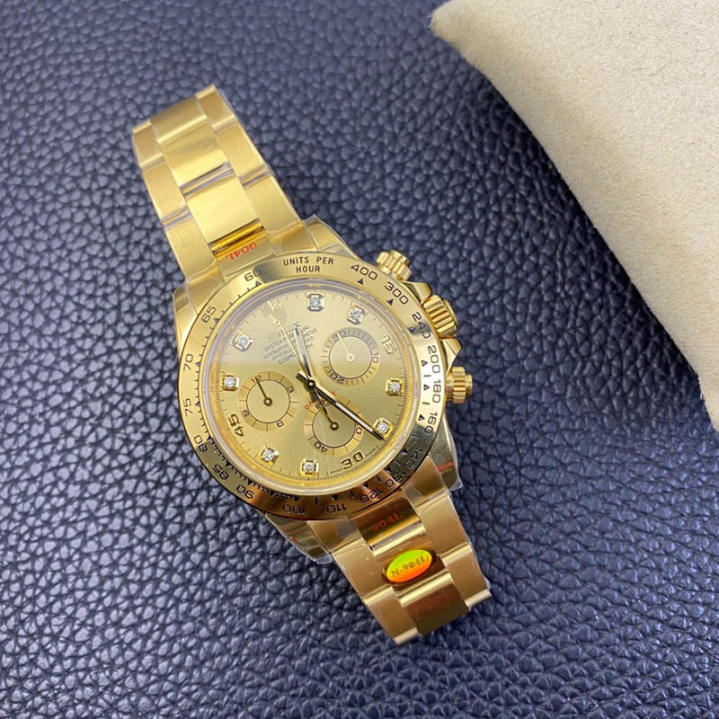 Daytona m116508-0006 1:1 Super Clone, 40 mm, Golden Dial