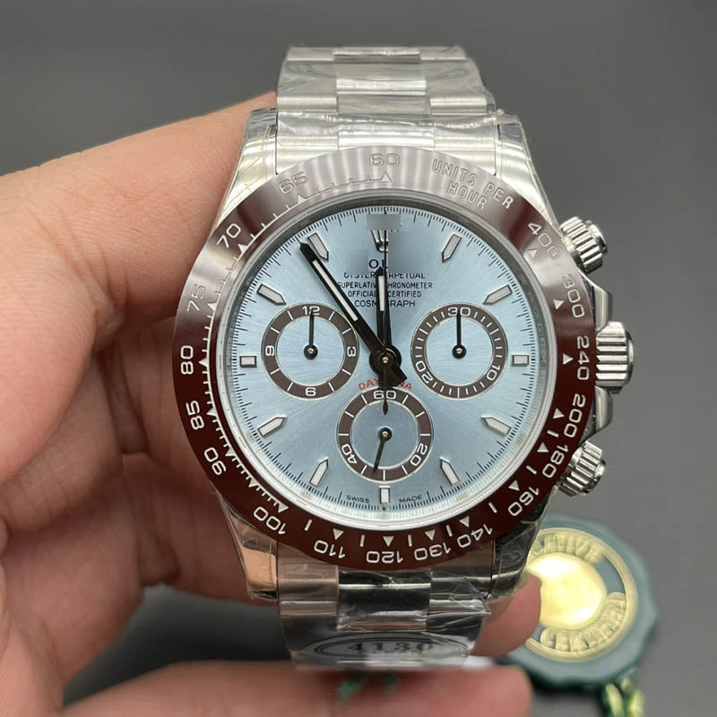 Daytona m126506 1:1 Super Clone Oyster, 40 mm, Ice Blue Baguette Dial