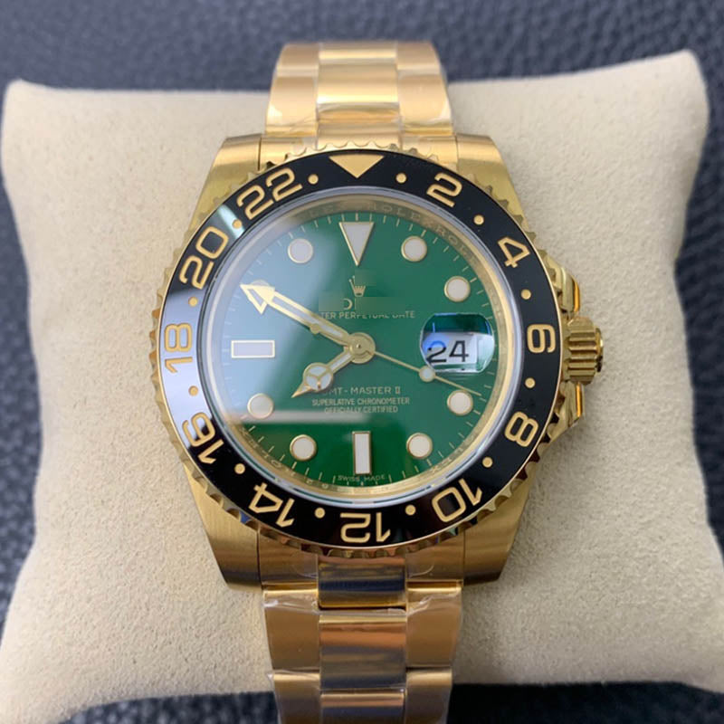 GMT Master II m126718LN 1:1 Super Clone Oyster, 40 mm, Green Dial