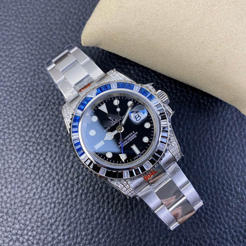 GMT Master II m116710BLNR 1:1 Super Clone Oyster, 40 mm, Black Dial