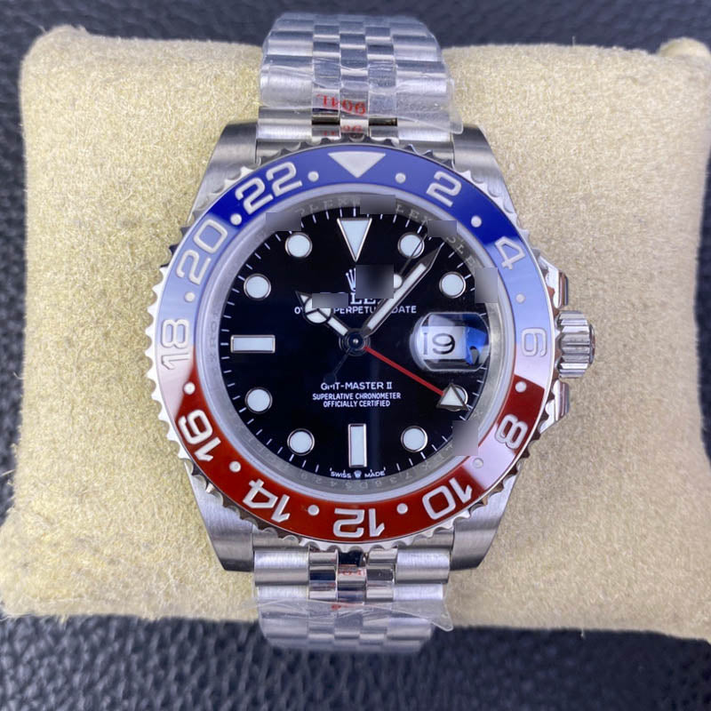 GMT Master II m126710blro-0001 1:1 Super Clone Oyster, 40 mm, Black Dial