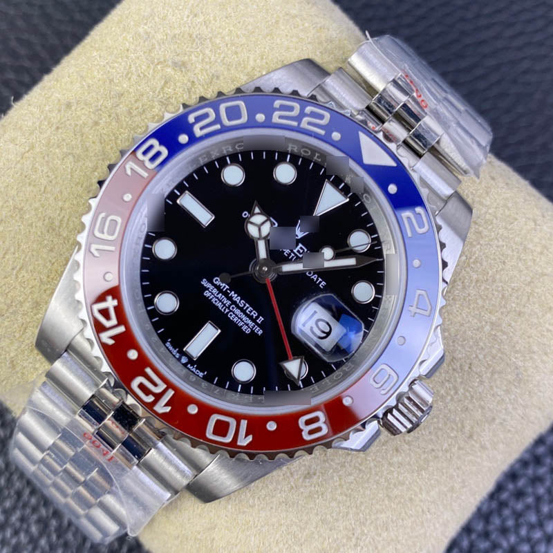 GMT Master II m126710blro-0001 1:1 Super Clone Oyster, 40 mm, Black Dial