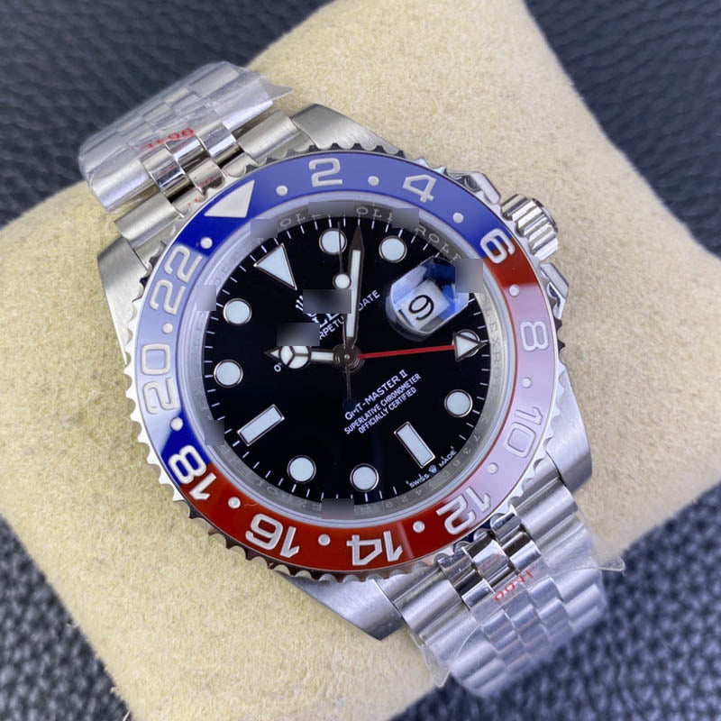 GMT Master II m126710blro-0001 1:1 Super Clone Oyster, 40 mm, Black Dial