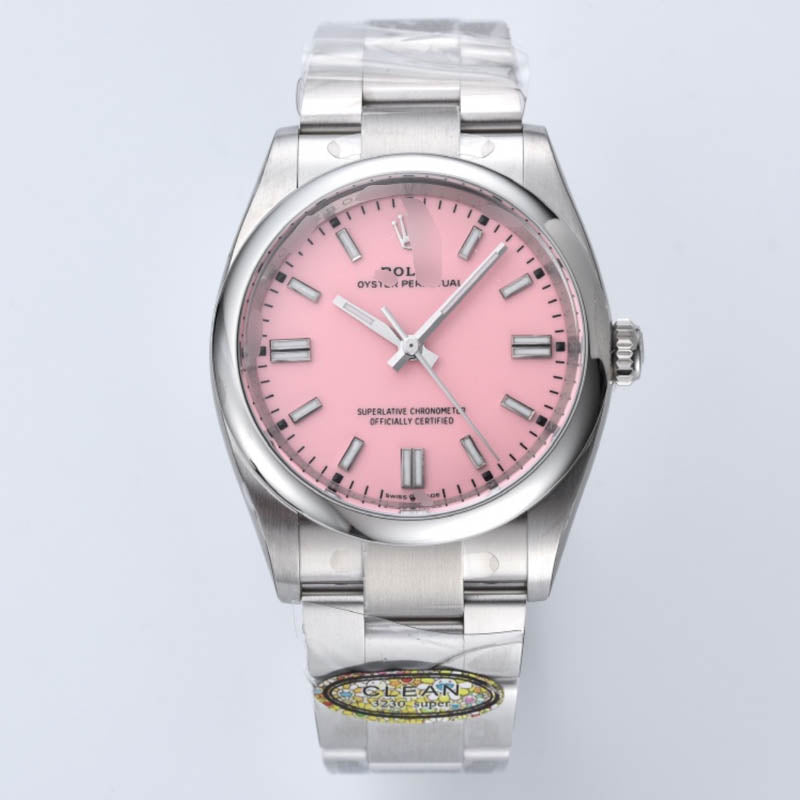 Oyster-Perpetual m126000 1:1 Super Clone , 36 mm, Pink Dial