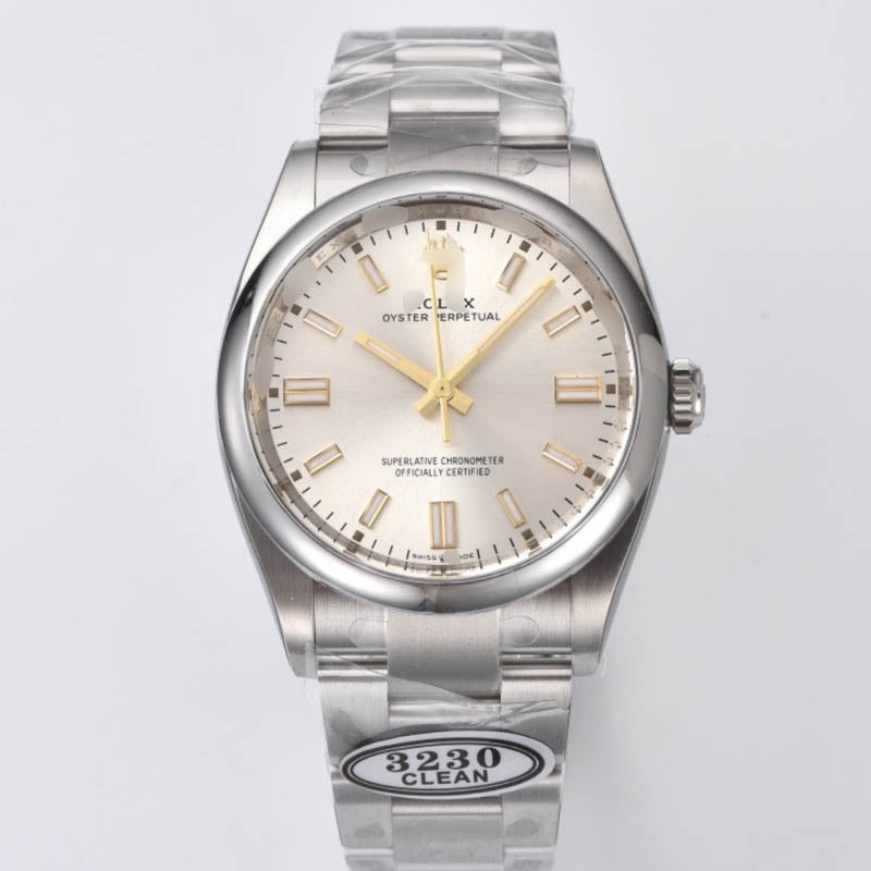 Oyster-Perpetual m126000 1:1 Super Clone , 36 mm, Silver Dial