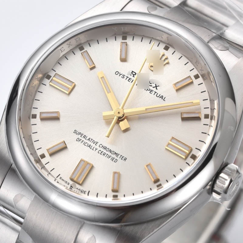 Oyster-Perpetual m126000 1:1 Super Clone , 36 mm, Silver Dial