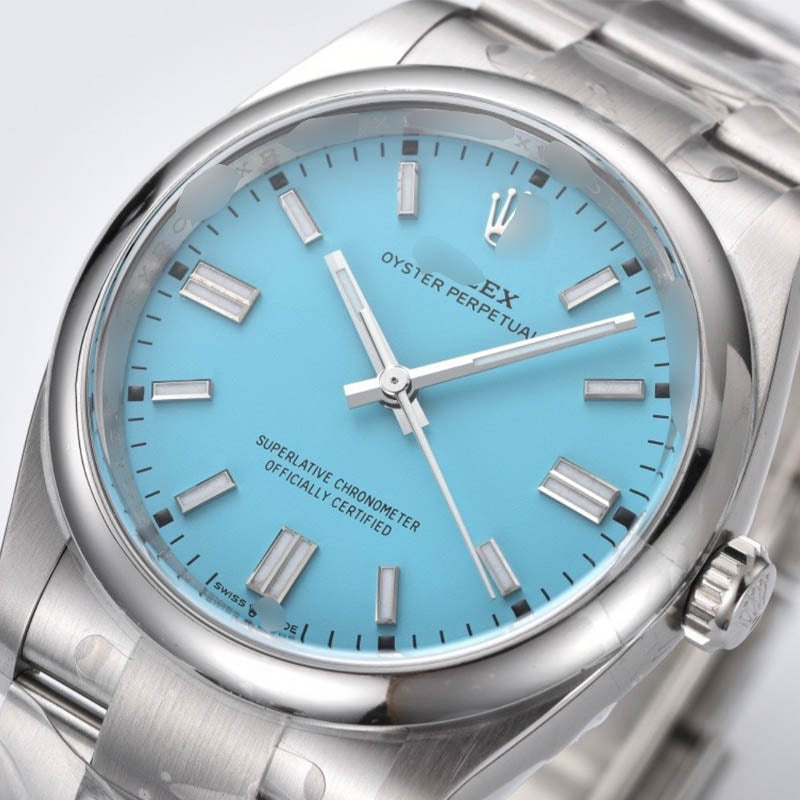 Oyster-Perpetual m126000 1:1 Super Clone , 36 mm, Turquoise blue Dial