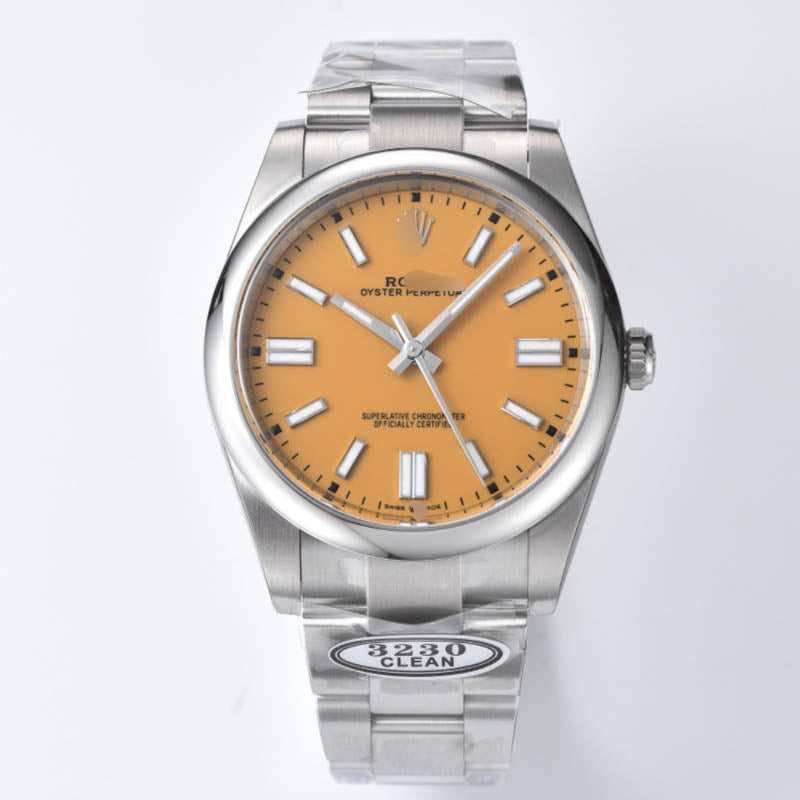 Oyster-Perpetual m126000 1:1 Super Clone , 36 mm, Yellow Dial