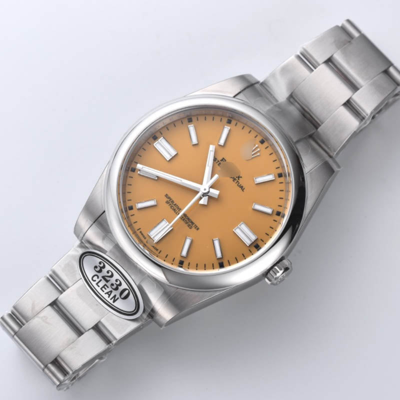 Oyster-Perpetual m126000 1:1 Super Clone , 36 mm, Yellow Dial