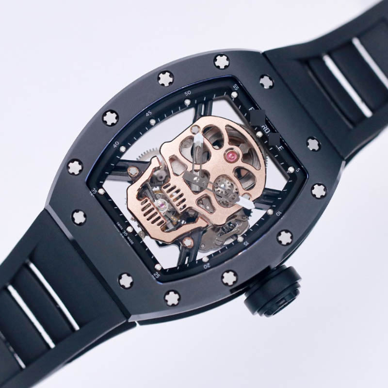 RM 052 1:1 Super Clone Tourbillon Skull Dial Black