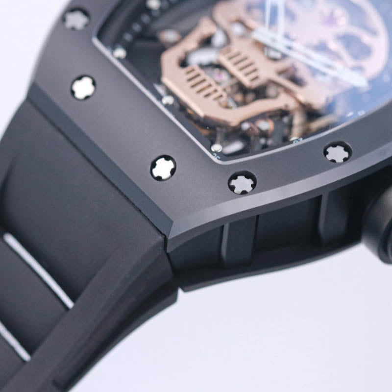 RM 052 1:1 Super Clone Tourbillon Skull Dial Black