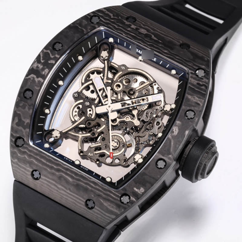 RM 055 1:1 Super Clone Carbon Fiber Black& Black