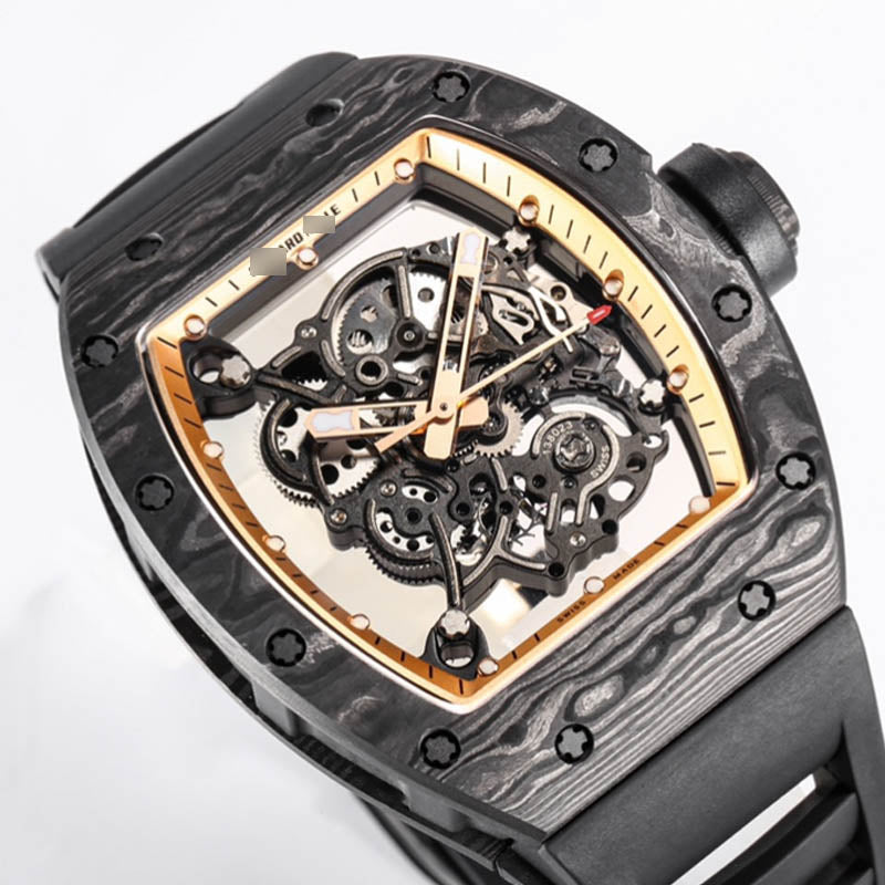 RM 055 1:1 Super Clone Carbon Fiber Black& Gold