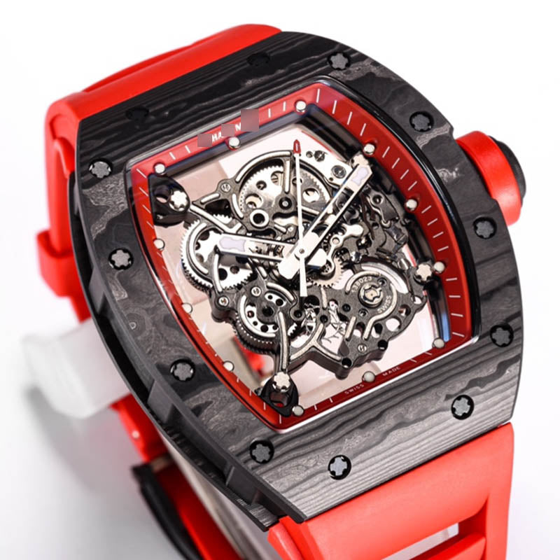 RM 055 1:1 Super Clone Carbon Fiber Black& Red