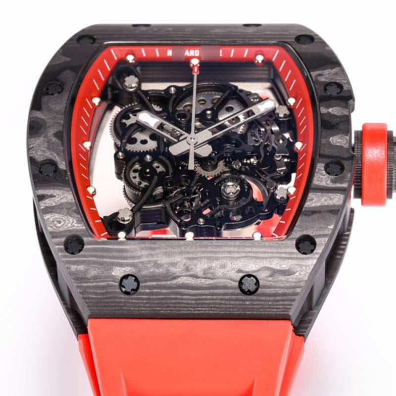 RM 055 1:1 Super Clone Carbon Fiber Black& Red