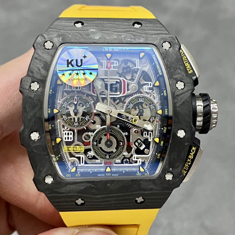 RM 11-03 1:1 Super Clone Carbon Fibre Yellow