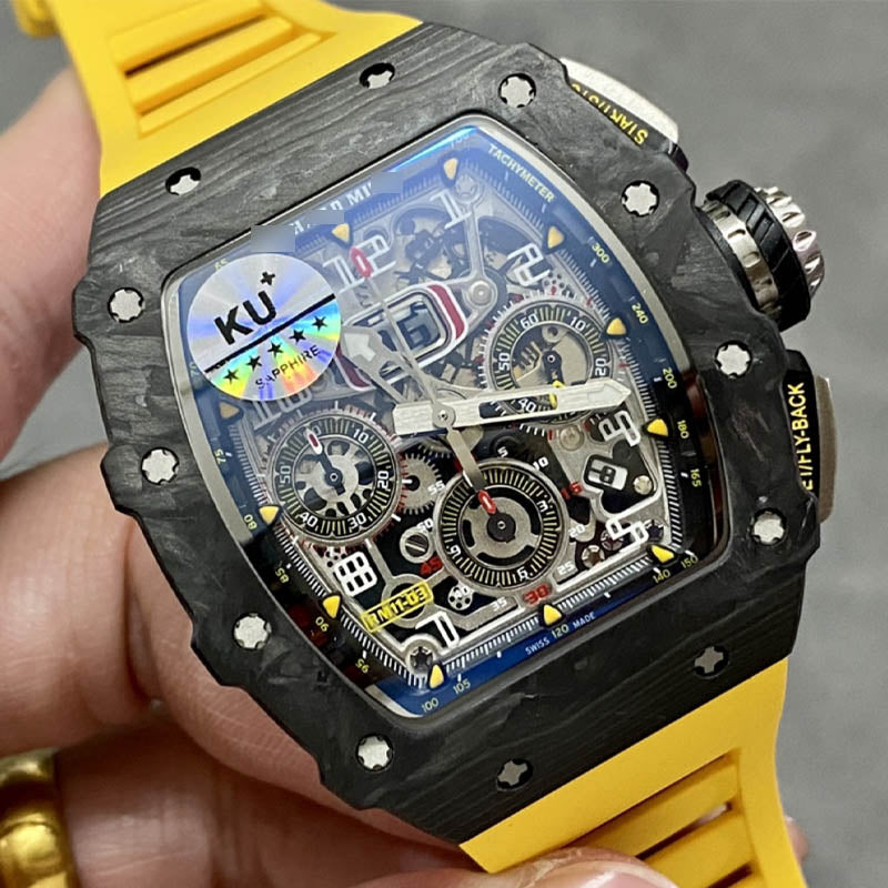 RM 11-03 1:1 Super Clone Carbon Fibre Yellow