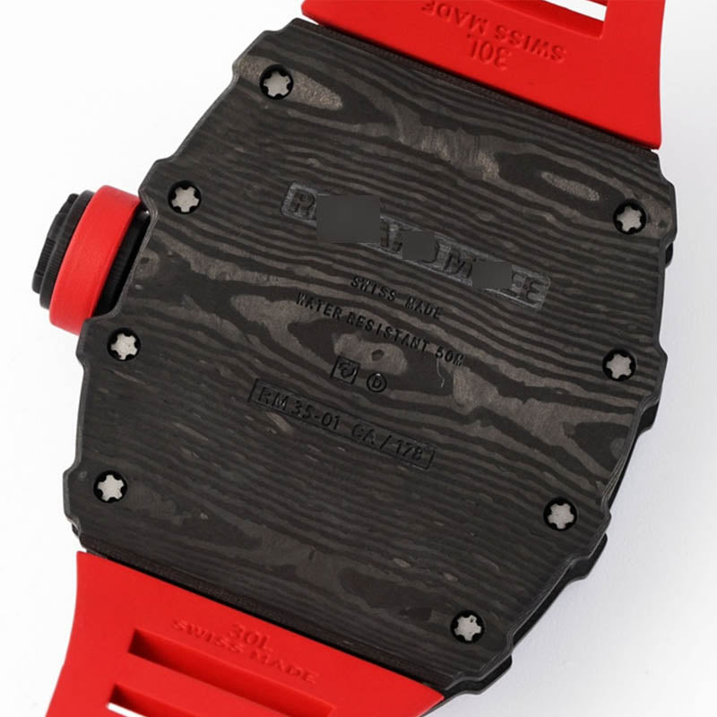 RM 35-01 1:1 Super Clone Carbon Fibre Red