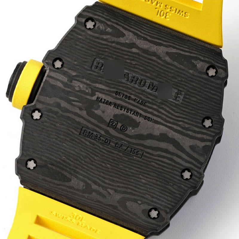 RM 35-01 1:1 Super Clone Carbon Fibre Yellow