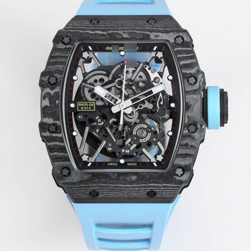 RM 35-02 1:1 Super Clone Carbon Fibre Blue