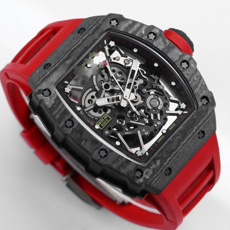 RM 35-02 1:1 Super Clone Carbon Fibre Black& Red