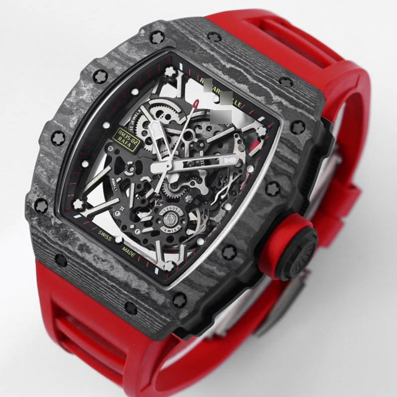 RM 35-02 1:1 Super Clone Carbon Fibre Black& Red