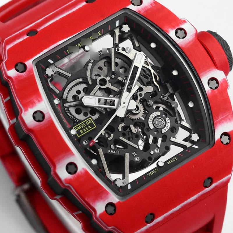 RM 35-02 1:1 Super Clone Carbon Fibre Red& White