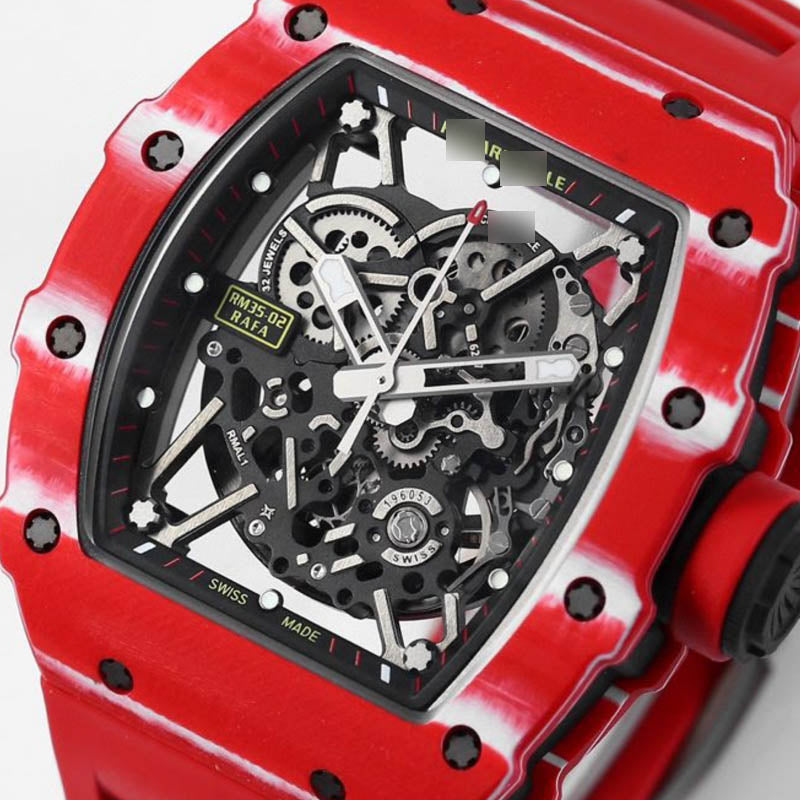 RM 35-02 1:1 Super Clone Carbon Fibre Red& White