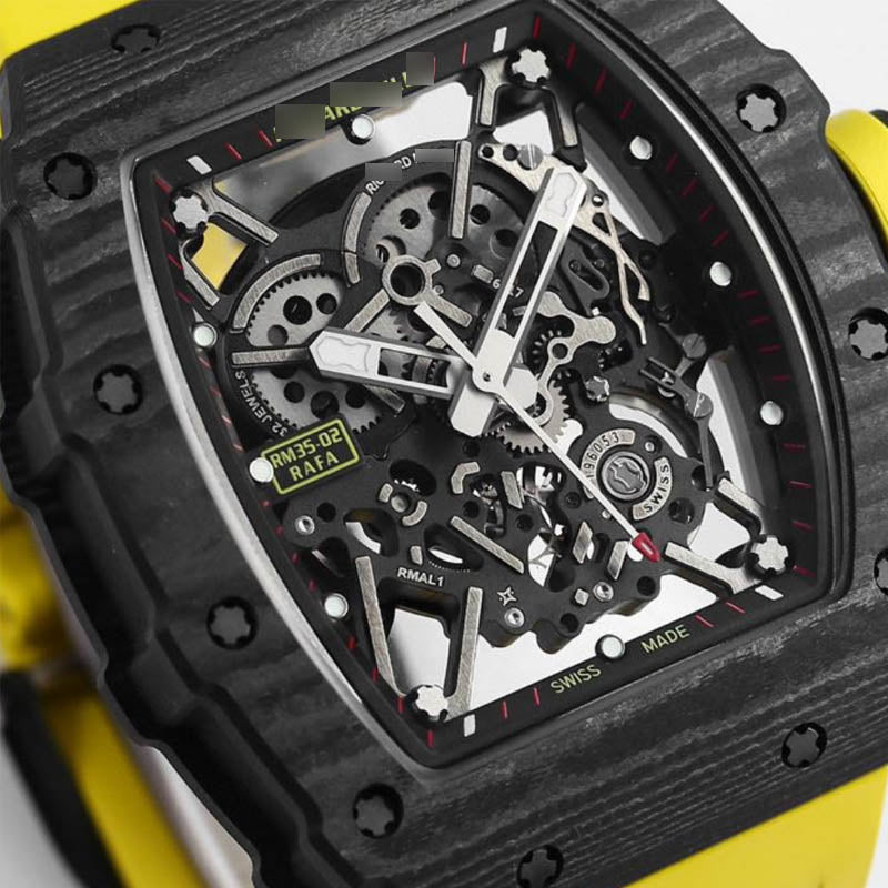 RM 35-02 1:1 Super Clone Carbon Fibre Yellow