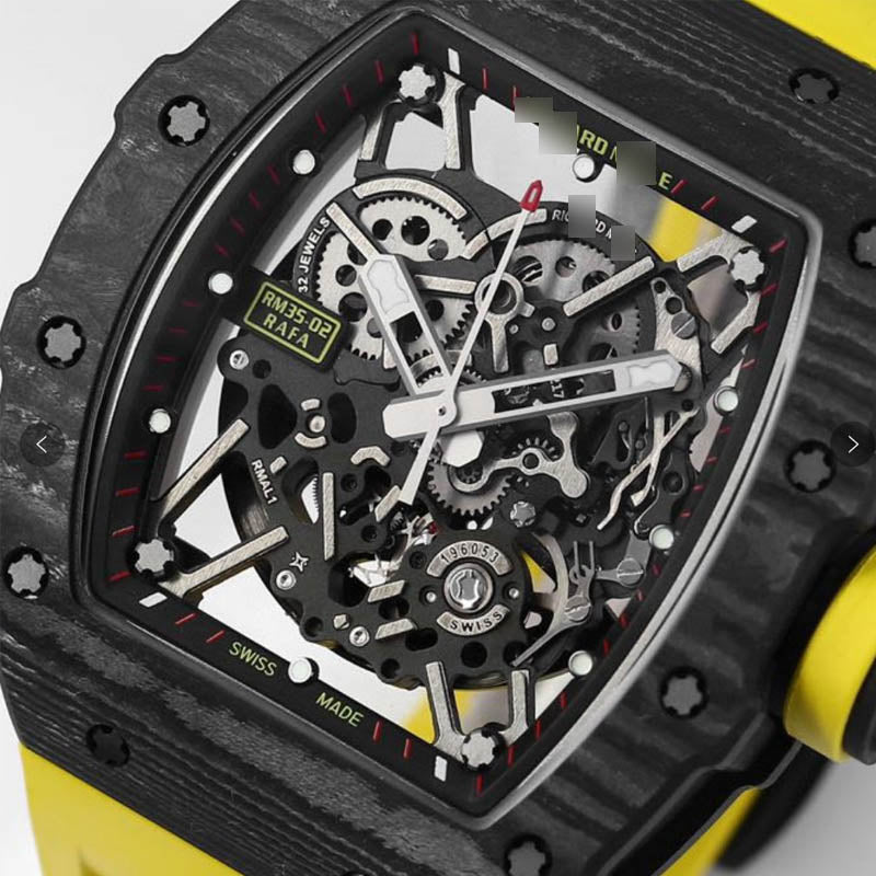 RM 35-02 1:1 Super Clone Carbon Fibre Yellow